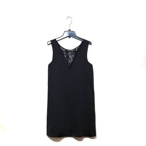 🔥 2/$20 BCBG black lace deep V dress with …